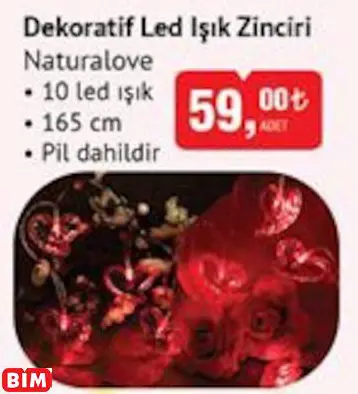 NATURALOVE DEKORATİF LED IŞIK ZİNCİRİ NATURALOVE DEKORATİF LED IŞIK ZİNCİRİ